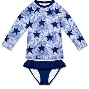 Toddler Girls Long Sleeve Rashguard Set NWT